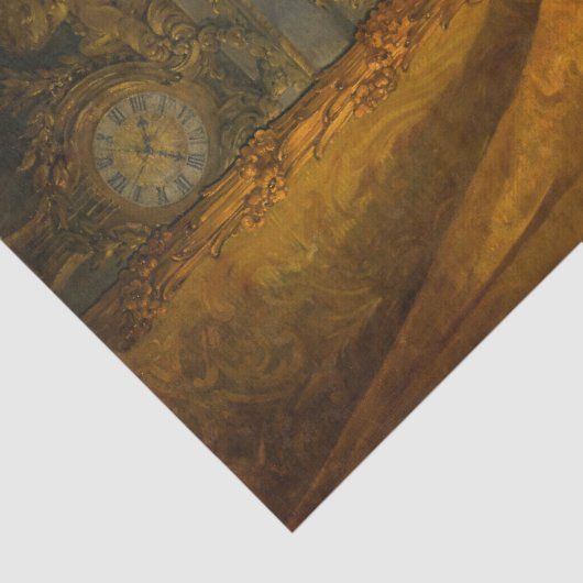 Madame de Pompadour van Francois Boucher Tissuepapier (Detail)