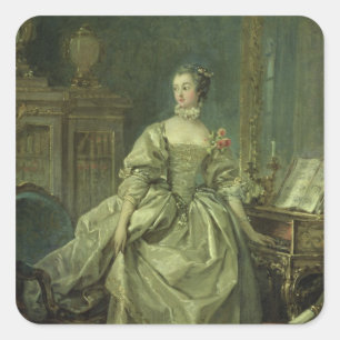 Madame de Pompadour Vierkante Sticker