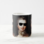 ♥ Madame de Pompadour with sunglasses crazy ♥ Koffiemok (Center)