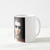 ♥ Madame de Pompadour with sunglasses crazy ♥ Koffiemok (Voorkant rechts)