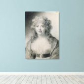 Madame de Stael 1810 Canvas Afdruk (Insitu (Houten vloer))