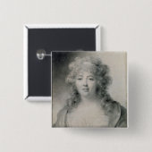Madame de Stael 1810 Vierkante Button 5,1 Cm (Voorkant /achterkant)