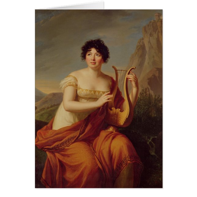 Madame de Stael als Corinne (Voorkant)