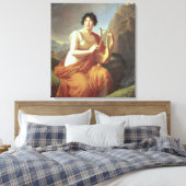 Madame de Stael als Corinne, 1809 Canvas Afdruk (Insitu (Slaapkamer))