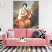 Madame de Stael als Corinne, 1809 Canvas Afdruk (Insitu (Woonkamer))