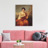 Madame de Stael als Corinne Canvas Afdruk (Insitu (Woonkamer))