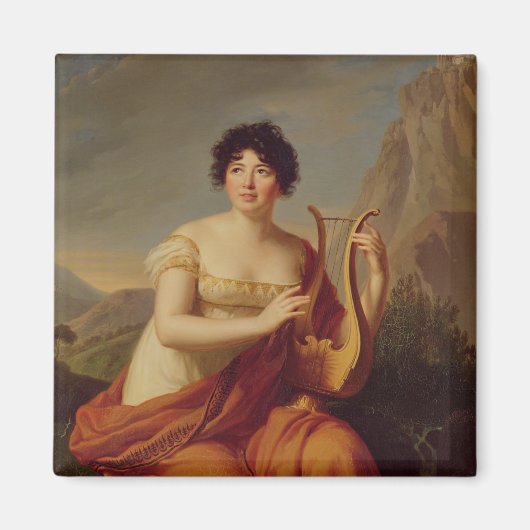 Madame de Stael als Corinne Magneet (Voorkant)