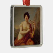 Madame de Stael als Corinne Metalen Ornament (Rechts)