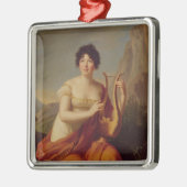 Madame de Stael als Corinne Metalen Ornament (Links)