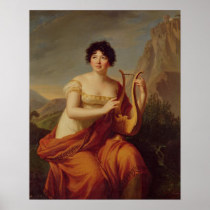 Madame de Stael als Corinne Poster