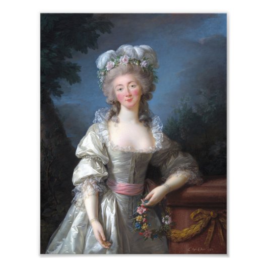 Madame du Barry 1782 door Elisabeth Brun Foto Afdruk (Voorkant)