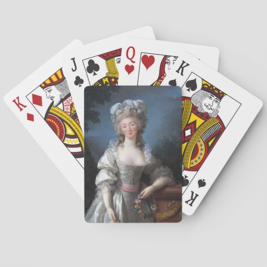 Madame du Barry 1782 door Elisabeth Brun Pokerkaarten (Achterkant)
