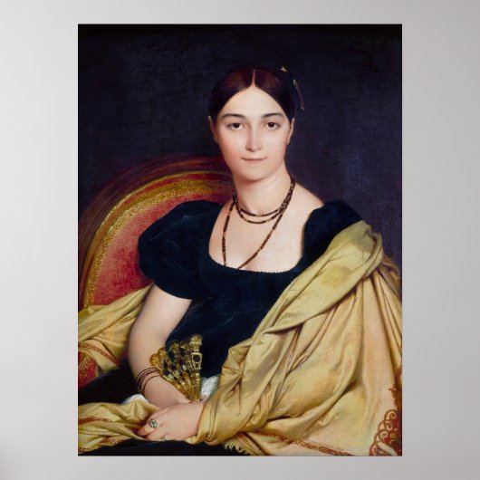Madame Duvaucey Jean Auguste Dominique Ingres Poster (Voorkant)