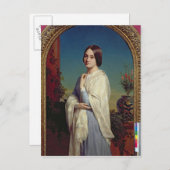 Madame Edouard Dubufe 1842 Briefkaart (Voorkant / Achterkant)