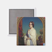 Madame Edouard Dubufe 1842 Magneet (Voorkant / Achterkant)
