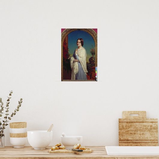 Madame Edouard Dubufe 1842 Poster (Keuken)