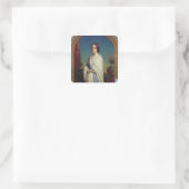 Madame Edouard Dubufe 1842 Vierkante Sticker (Tas)