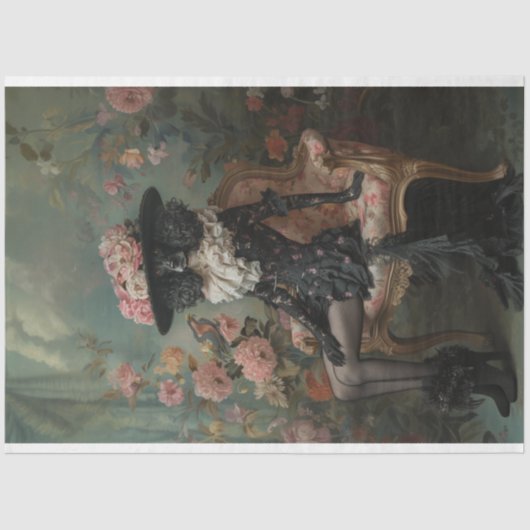  Madame Fleur Standaard poedelontkoppeling Tissuepapier (Voorkant)