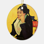 Madame Ginoux met Boeken van Vincent van Gogh Keramisch Ornament (Links)