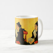 Madame Ginoux met boeken van Vincent van Gogh Koffiemok (Voorkant rechts)