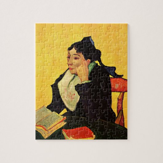 Madame Ginoux met Boeken van Vincent van Gogh Legpuzzel (Verticaal)