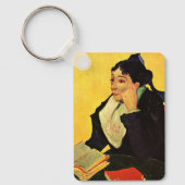 Madame Ginoux met Boeken van Vincent van Gogh Sleutelhanger (Voorkant)