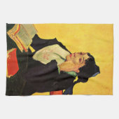 Madame Ginoux met Boeken van Vincent van Gogh Theedoek (Horizontaal)