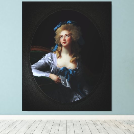 Madame Grand van Elisabeth Louise Vigee Le Brun Canvas Afdruk (Insitu (Houten vloer))