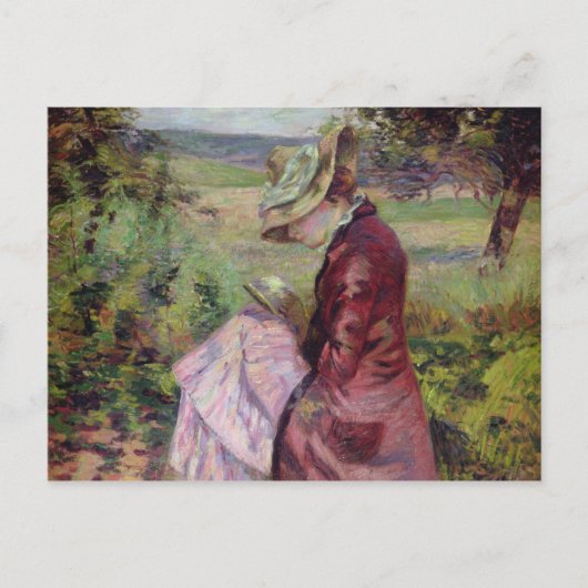 Madame Guillaumin reading, c.1887 Briefkaart (Voorkant)