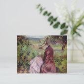 Madame Guillaumin reading, c.1887 Briefkaart (Staand voorkant)