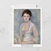 Madame Henriot-Portrait van Pierre-Auguste Renoir Briefkaart (Voorkant / Achterkant)