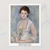Madame Henriot-Portrait van Pierre-Auguste Renoir Briefkaart (Voorkant)