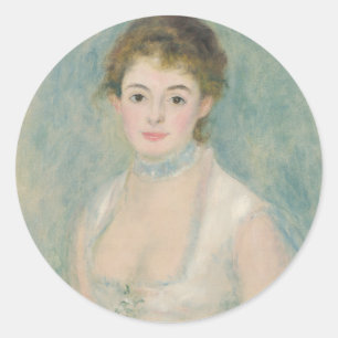 Madame Henriot van Auguste Renoir Ronde Sticker