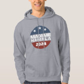 Madame Kamala Harris 2024 voor President Patriotic Hoodie (Voorkant)