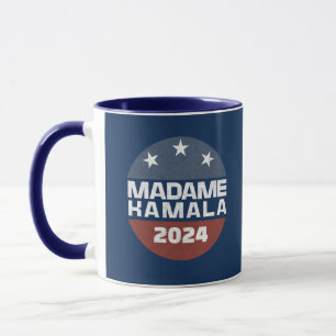 Madame Kamala Harris 2024 voor President Patriotic Mok