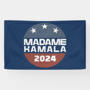 Madame Kamala Harris 2024 voor President Patriotic Spandoek