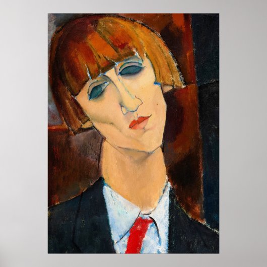 Madame Kisling, 1917 door Amedeo Modigliani Poster (Voorkant)