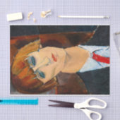 Madame Kisling, 1917 door Amedeo Modigliani Tissuepapier (Craft)