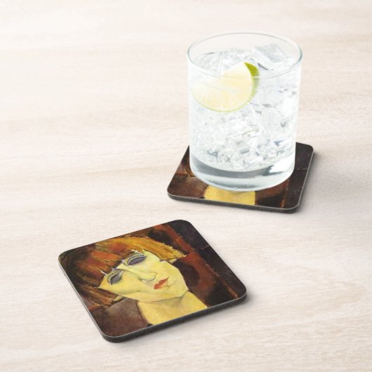 Madame Kisling van Amedeo Modigliani Bier Onderzetter (Rechterzijde)