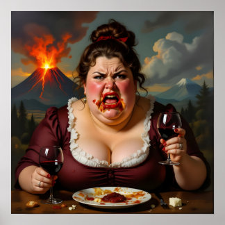 “Madame Lava-Cake”- She Blows At A Moments Notice Poster