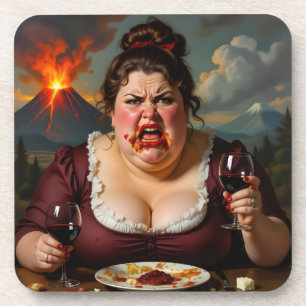 “Madame Lava-Cake”- Ze Blaast Op Een Moment Kennis Bier Onderzetter
