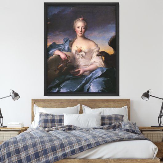Madame Le Fèvre de Caumartin als Hebe Canvas Afdruk (Insitu (Slaapkamer))