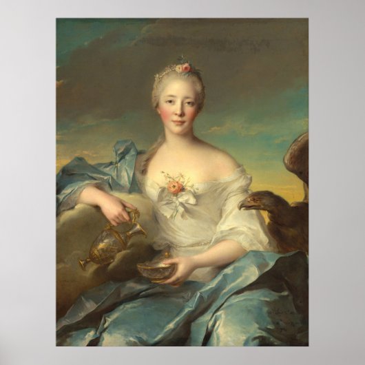 Madame Le Fèvre - Jean-Marc Nattier Fine Art Poster (Voorkant)