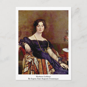 Madame Leblanc van Ingres Jean Auguste Dominique Briefkaart