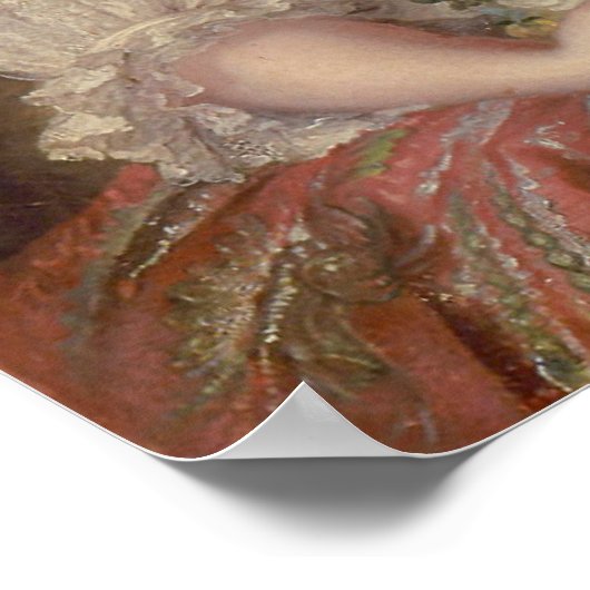 Madame Louise de France – Jean-Marc Nattier Poster (Hoek)