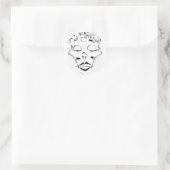 Madame Macabre Ronde Sticker (Tas)