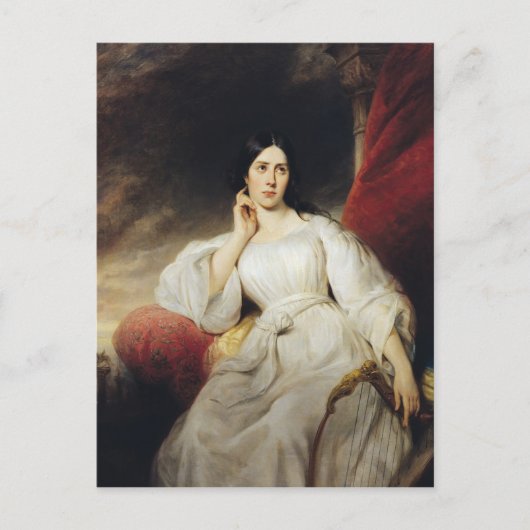 Madame Malibran in de Rol van Desdemona, 1830 Briefkaart (Voorkant)