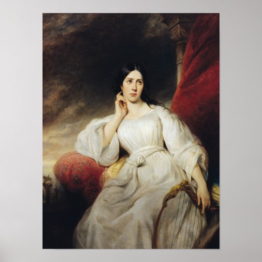 Madame Malibran in de Rol van Desdemona, 1830 Poster (Voorkant)