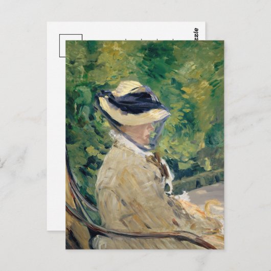 Madame Manet | Édouard Manet Briefkaart (Voorkant / Achterkant)