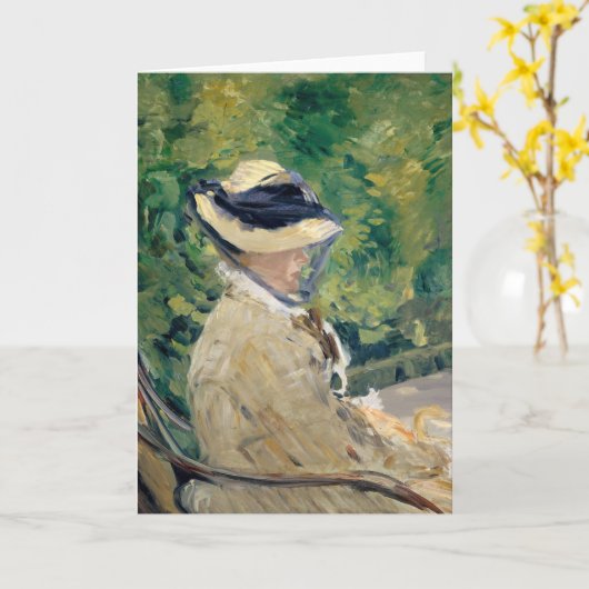 Madame Manet | Édouard Manet Kaart (Gele Bloem)